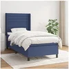 Image de Boxspring met matras stof blauw 90x190 cm3131479