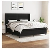 Image de Boxspring met matras stof zwart 160x200 cm3131523