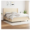 Image de Boxspring met matras stof cràmekleurig 160x200 cm3131526