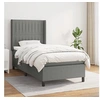 Image de Boxspring met matras stof donkergrijs 80x200 cm3131546