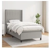 Image de Boxspring met matras stof lichtgrijs 90x190 cm3131553