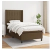 Image de Boxspring met matras stof donkerbruin 90x190 cm3131556