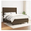 Image de Boxspring met matras stof donkerbruin 140x190 cm3131588