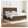 Image de Boxspring met matras stof donkerbruin 160x200 cm3131604