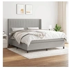 Image de Boxspring met matras stof lichtgrijs 180x200 cm3131609
