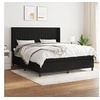 Image de Boxspring met matras stof zwart 180x200 cm3131611