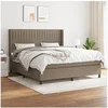 Image de Boxspring met matras stof taupe 180x200 cm3131613