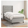 Image de Boxspring met matras stof lichtgrijs 80x200 cm3131625