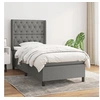 Image de Boxspring met matras stof donkergrijs 80x200 cm3131626