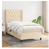 Image de Boxspring met matras stof cràmekleurig 80x200 cm3131630