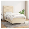 Image de Boxspring met matras stof cràmekleurig 90x190 cm3131638