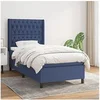 Image de Boxspring met matras stof blauw 100x200 cm3131655