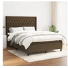 Image de Boxspring met matras stof donkerbruin 140x200 cm3131676
