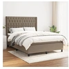 Image de Boxspring met matras stof taupe 140x200 cm3131677