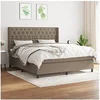 Image de Boxspring met matras stof taupe 160x200 cm3131685