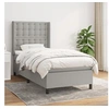 Image de Boxspring met matras stof lichtgrijs 80x200 cm3131705