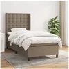 Image de Boxspring met matras stof taupe 90x190 cm3131717
