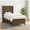 Image de Boxspring met matras stof donkerbruin 100x200 cm3131732