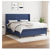 Image de Boxspring met matras stof blauw 160x200 cm3131767