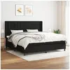 Image de Boxspring met matras stof zwart 200x200 cm3131779