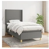 Image de Boxspring met matras stof donkergrijs 90x190 cm3131794