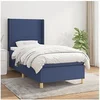 Image de Boxspring met matras stof blauw 90x200 cm3131807