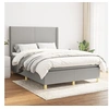 Image de Boxspring met matras stof lichtgrijs 140x190 cm3131825