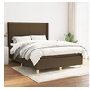 Image de Boxspring met matras stof donkerbruin 140x200 cm3131836