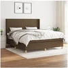 Image de Boxspring met matras stof donkerbruin 160x200 cm3131844