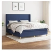 Image de Boxspring met matras stof blauw 160x200 cm3131847