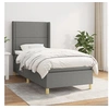 Image de Boxspring met matras stof donkergrijs 100x200 cm3131890
