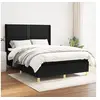 Image de Boxspring met matras stof zwart 140x200 cm3131915