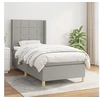 Image de Boxspring met matras stof lichtgrijs 90x190 cm3131953