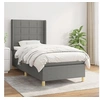 Image de Boxspring met matras stof donkergrijs 90x200 cm3131962