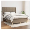 Image de Boxspring met matras stof taupe 140x190 cm3131989
