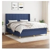 Image de Boxspring met matras stof blauw 180x200 cm3132015