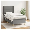 Image de Boxspring met matras stof donkergrijs 90x200 cm3132042