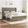 Image de Boxspring met matras stof taupe 160x200 cm3132085