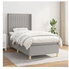 Image de Boxspring met matras stof lichtgrijs 90x190 cm3132113