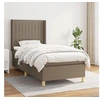 Image de Boxspring met matras stof taupe 90x200 cm3132125