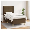 Image de Boxspring met matras stof donkerbruin 100x200 cm3132132