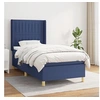 Image de Boxspring met matras stof blauw 100x200 cm3132135