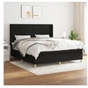 Image de Boxspring met matras stof zwart 180x200 cm3132171