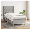 Image de Boxspring met matras stof lichtgrijs 80x200 cm3132185