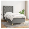 Image de Boxspring met matras stof donkergrijs 80x200 cm3132186