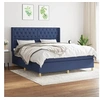 Image de Boxspring met matras stof blauw 160x200 cm3132247