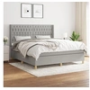 Image de Boxspring met matras stof lichtgrijs 180x200 cm3132249