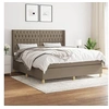 Image de Boxspring met matras stof taupe 180x200 cm3132253