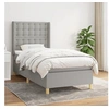 Image de Boxspring met matras stof lichtgrijs 80x200 cm3132265