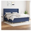 Image de Boxspring met matras stof blauw 160x200 cm3132327